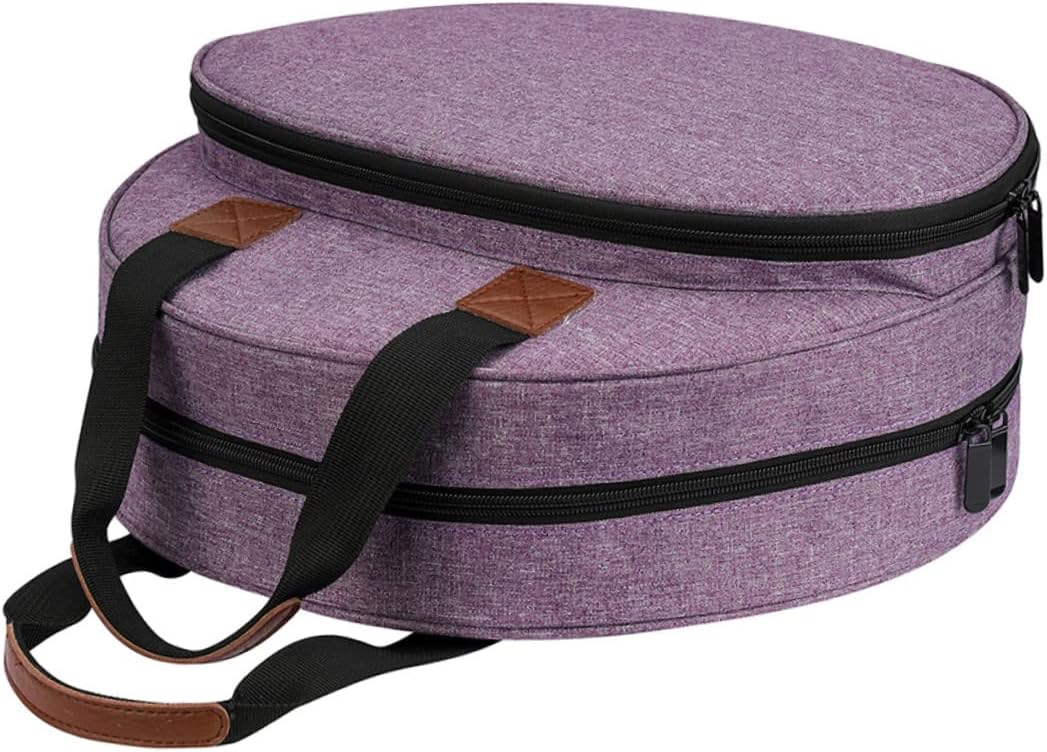 KAILIKETIY Embroidery Kits Bag for Craft Supplies Large Capacity Storage Pouch Handles Grey Suitable for Quilters and Cross Stitch Projects