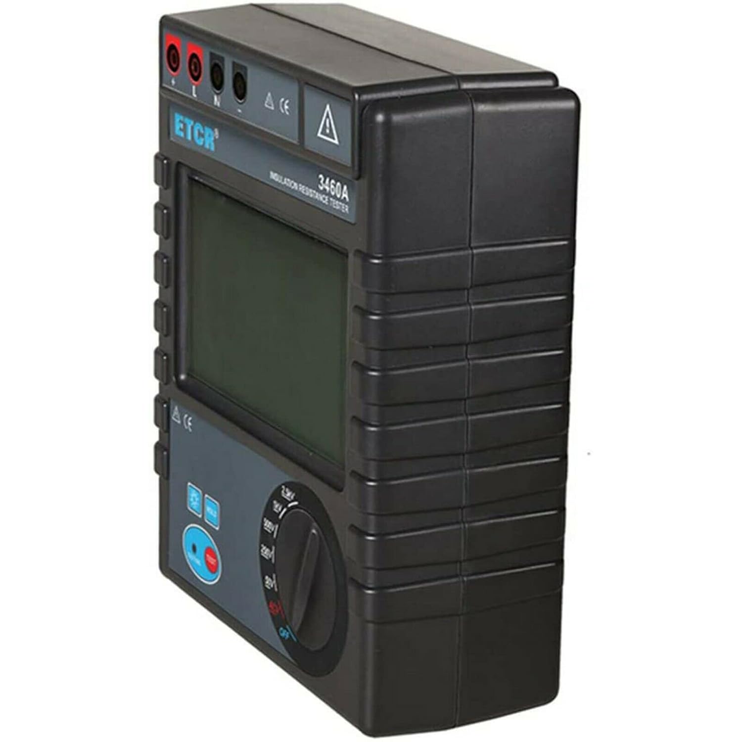 Megohmmeter Insulation Resistance Tester for Electric Motor Cable Switches Insulation Materials with Backlight Max Output Voltage 5000V Insulation Resistance Range 0.1MΩ to 200GΩ