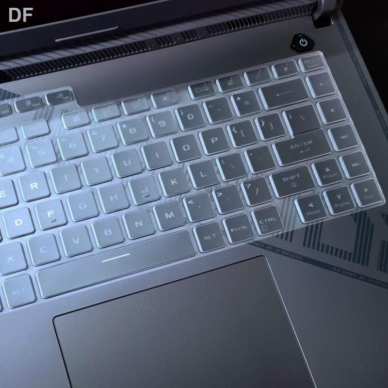 Image of RAYA Silicone Keyboard Cover for 2023 /2024 /2025 ASUS ROG Strix G16 and ASUS ROG Strix Scar 16 Gaming Laptops (TPU Clear)