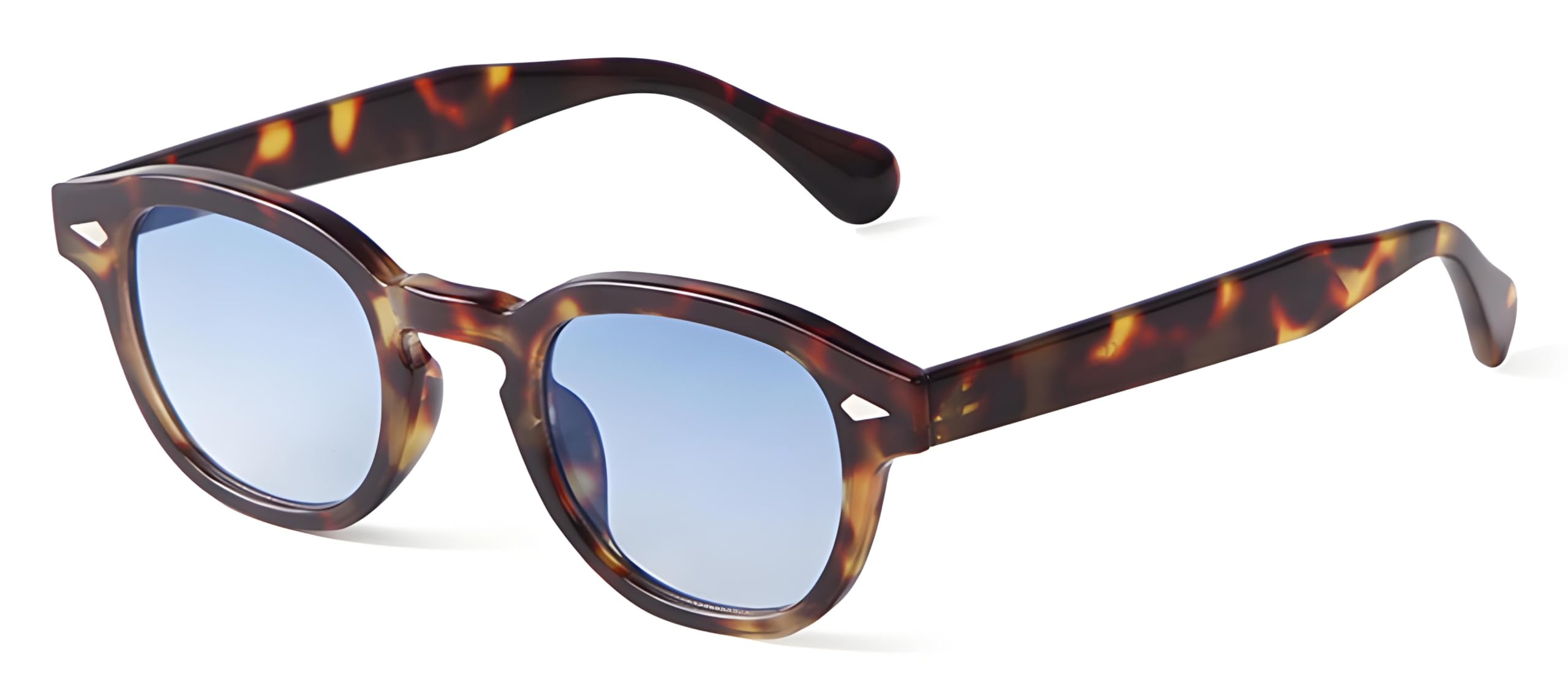 LHSDMOAT Occhiali da sole sportivi ovali vintage Depp stile anni '70 da uomo donna, occhiali da sole moda UV400 colorati per viaggi di festa alla guida