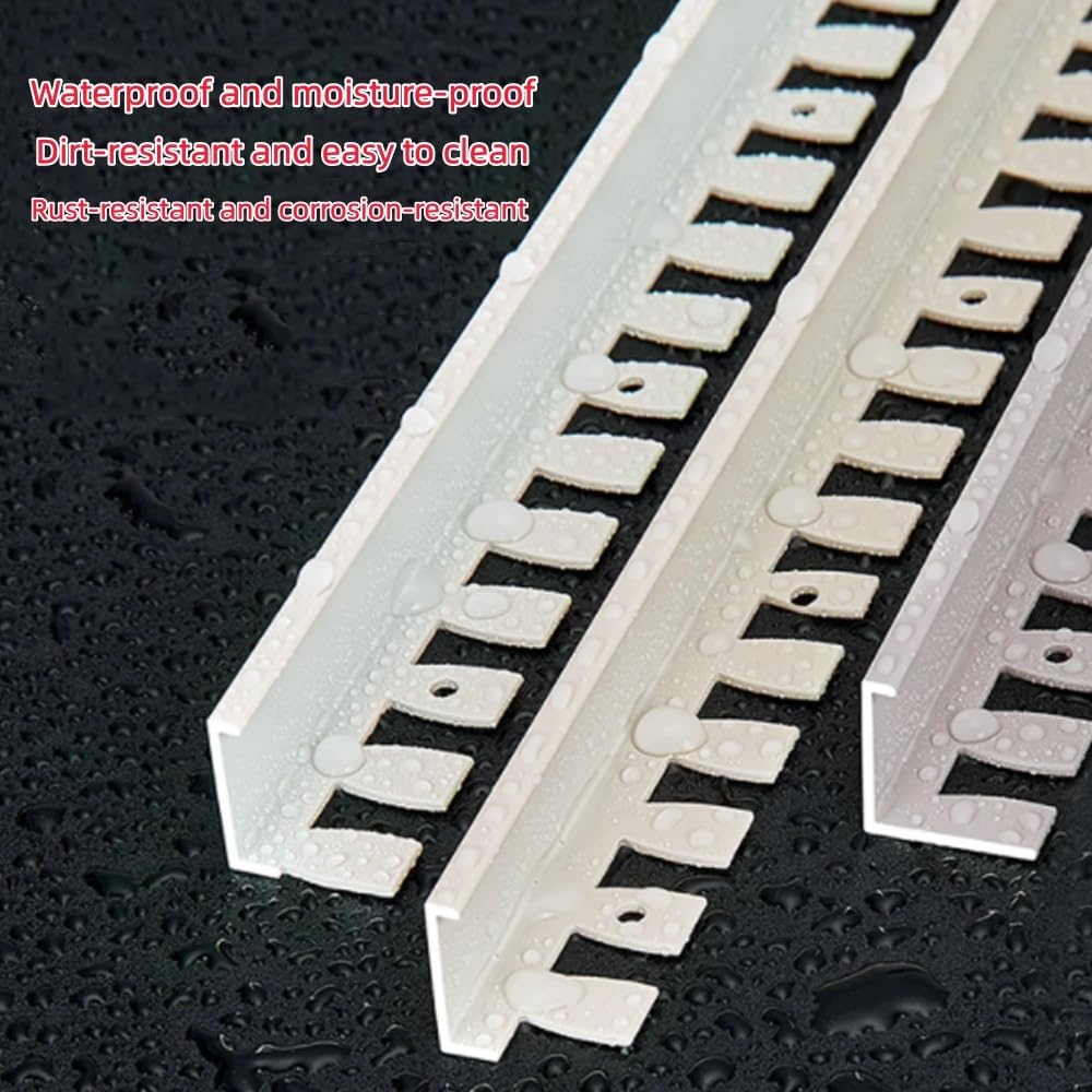Tira de transición de aluminio flexible para piso, 3 unidades, 36 pulgadas, esquinas exteriores de madera a azulejos, encimeras de cocina, acabado champán, 12 mm, solución de decoración duradera y