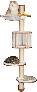 Kerbl Wall Mounted Cat Tree - White, 66.14 Inches Zambia