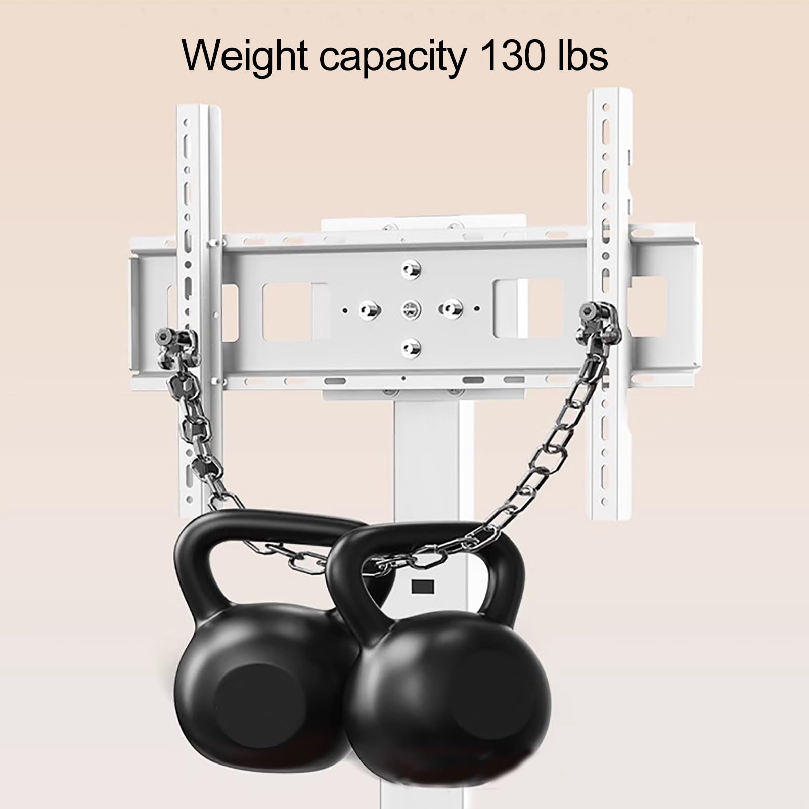 TABOJS Soporte para TV de Altura Ajustable con Ruedas giratorias para televisores de Pantalla Plana LCD L4K de 3270 Pulgadas, Mueble para TV con Capacidad de Carga de 130 Libras