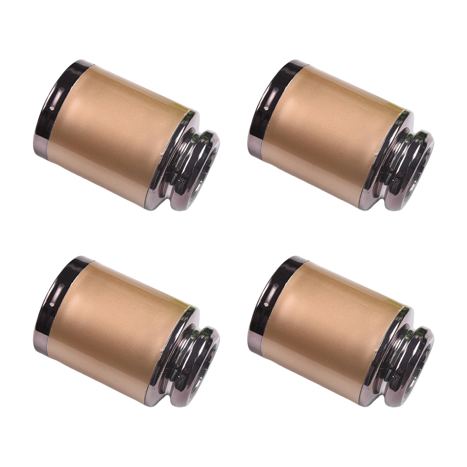 Nucelit A Light Gold Of 4 Stylish Simple Styles Curtain Rod Finials With Easy Installation Curtain Rod End Caps For Enhances Home Aesthetics Home Decors Finials