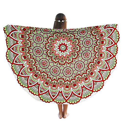 Hatop Round Beach Pool Home Shower Towel Blanket Table Cloth Yoga Mat