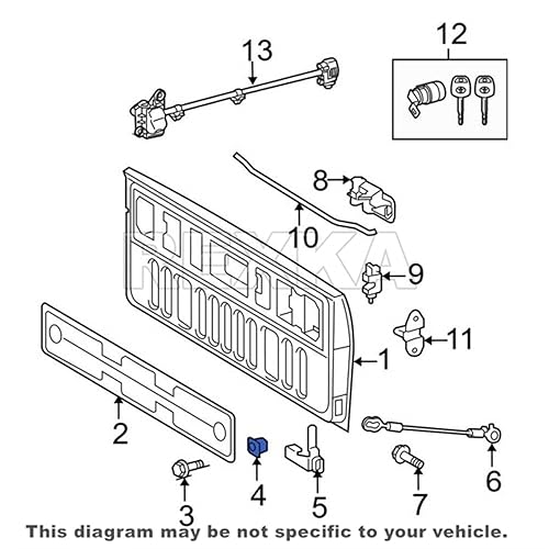 Miniatura 5 de Rexka 40 ojales de tornillo de nailon 3/16 tamaño de tornillo para protector de puerta trasera Toyota Tundra Tacoma 90189-06010 Nissan Infiniti