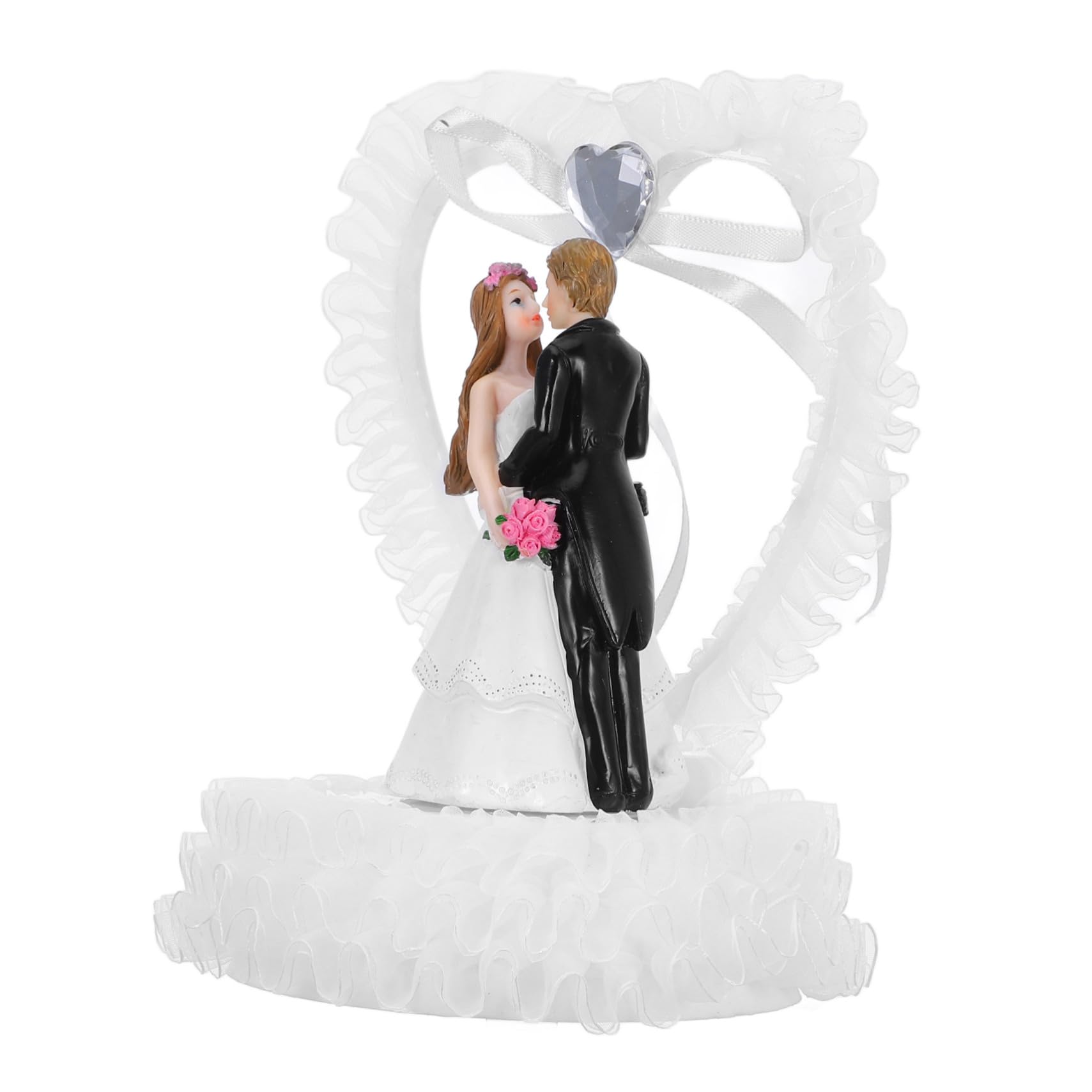BESTOYARD 2stücke Hochzeitstorten Dekofigur Brautpaar Romantischer Cake Topper Resin Für Hochzeitsfeiern Tortenaufsätze Für Jubiläen Und Besondere Anlässe Gestaltete Pärchenfigur