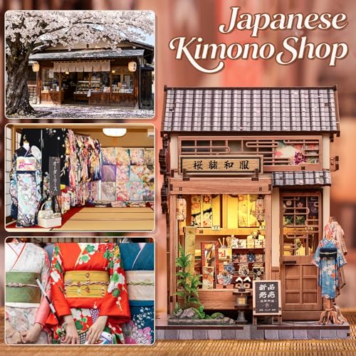 CUTEBEE Sakura Kimono Shop Book Nook Kit thumbnail 4