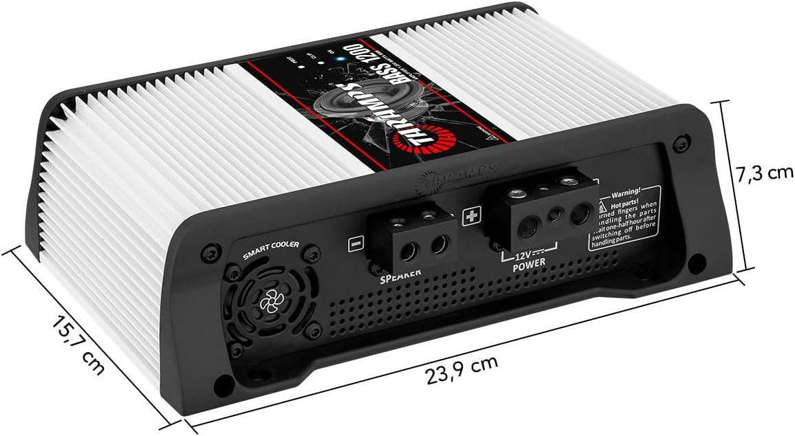 Taramps BASS1200 1チャンネル モノラル アンプ 4Ω1200W カー