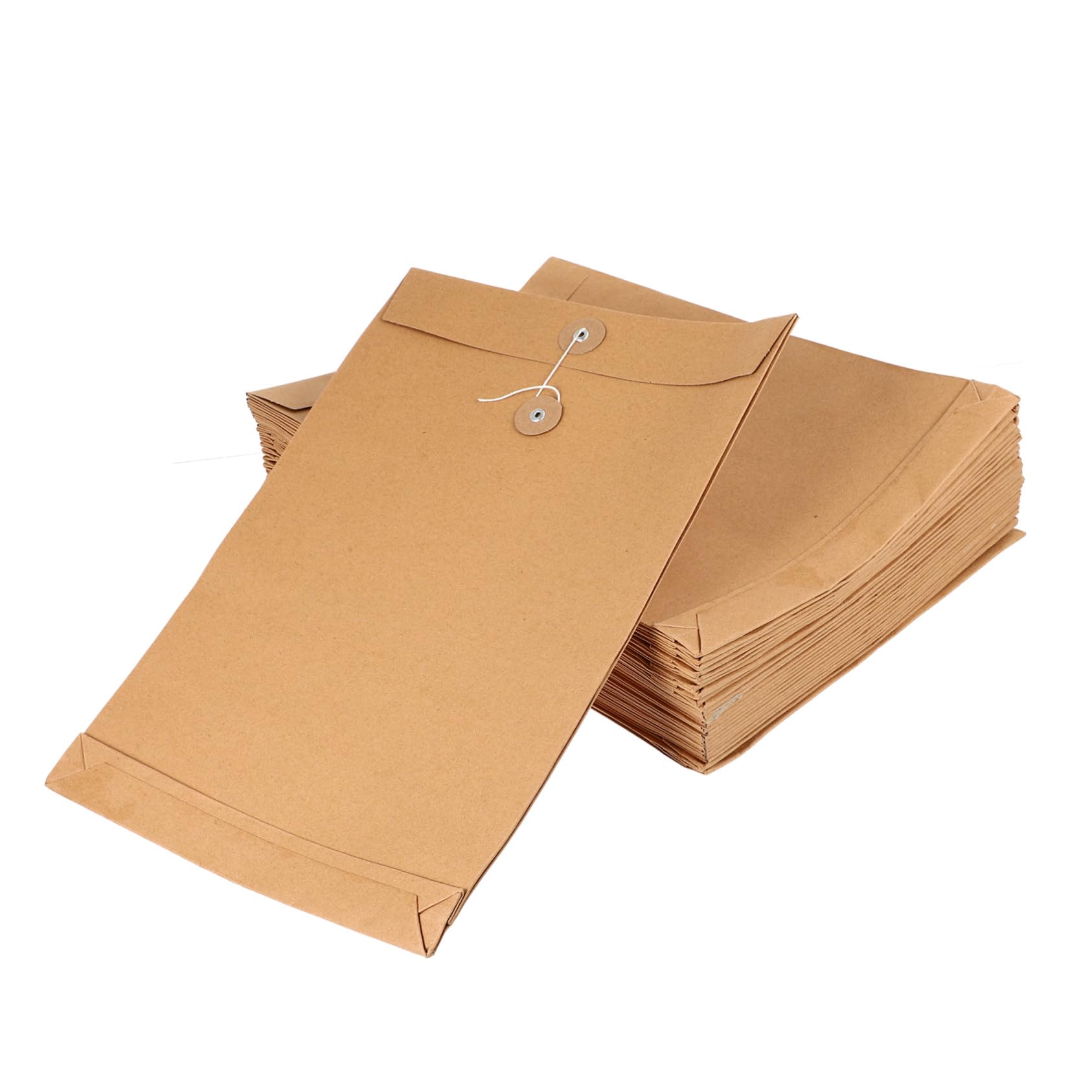 iplusmile 25piezas Cartera de Papel Kraft Organizador de Documentos Carta Carpeta de Archivos para Papelería de Oficina Bolsa para Documentos sobre Portafolios de Papel Kraft Unidades