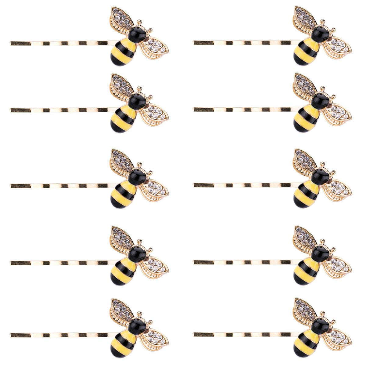Amazon.com : Vpang 10 Pcs Metal Cute Honeybee Hairpins  display picture 1