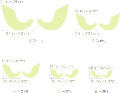 Miniatura 4 de Vinilo decorativo para pared de Halloween: calcomanías fluorescentes luminosas que brillan en la oscuridad, ojos que miran, impermeables, extraíbles