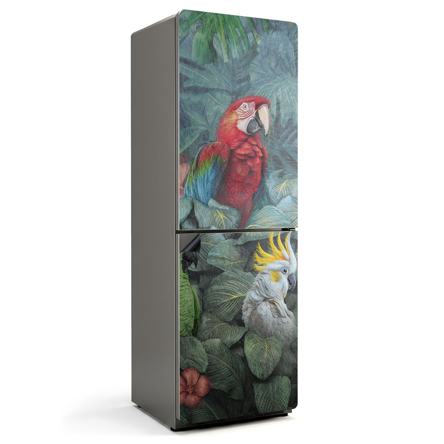 Tapis magnétique cuisine étanche et mat décor oiseaux