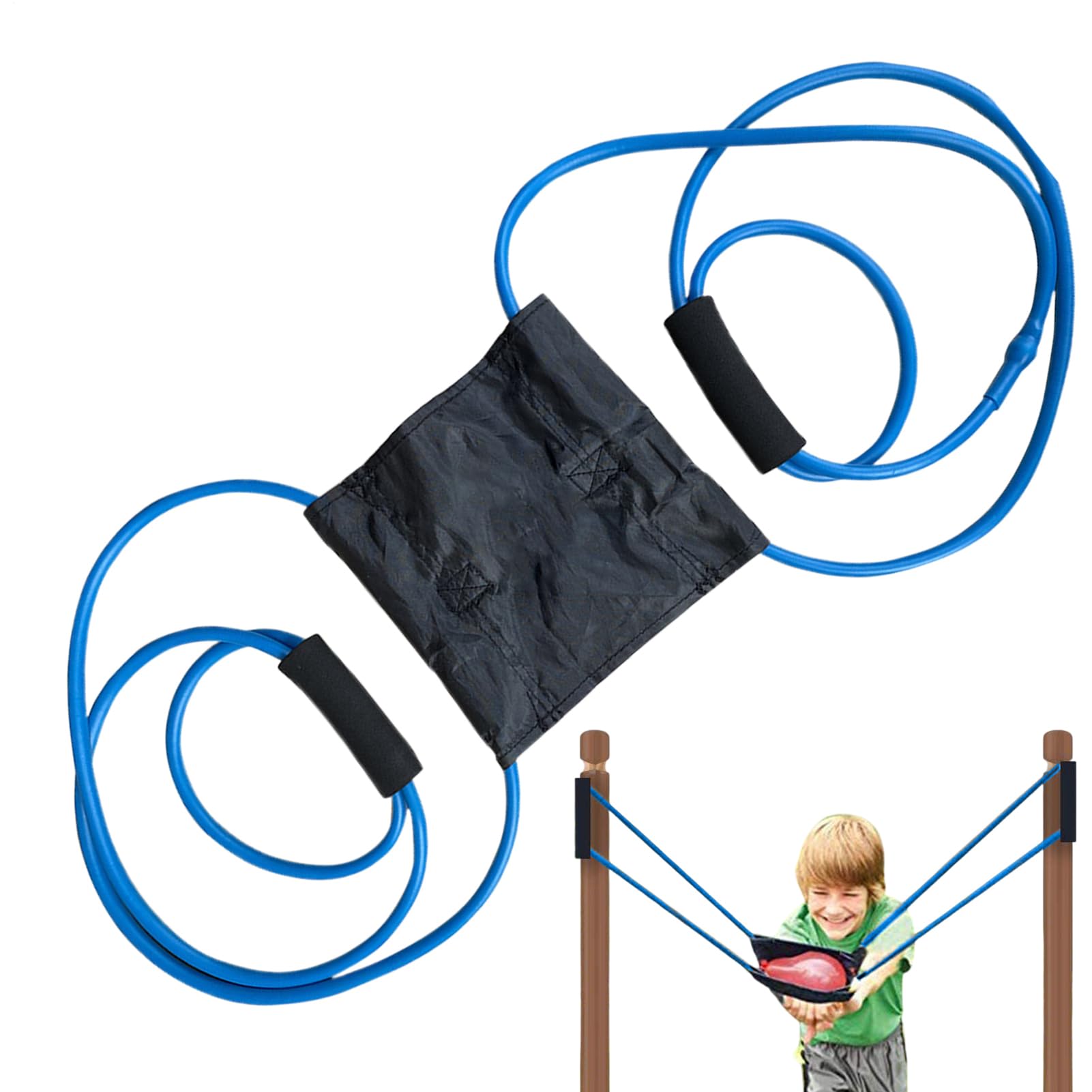 Water Balloon Slingshot, Latex Elastic 2.1m Cord | High Tension Three Person Length 240g | This Heavy Duty Launcher Provides Thrilling Outdoor Play For Family Beach Party Games