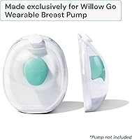 Vista 6 de Willow Go - Recipientes de leche reutilizables de 5 onzas con protector contra salpicaduras, para usar con el extractor de leche manos libres Willow