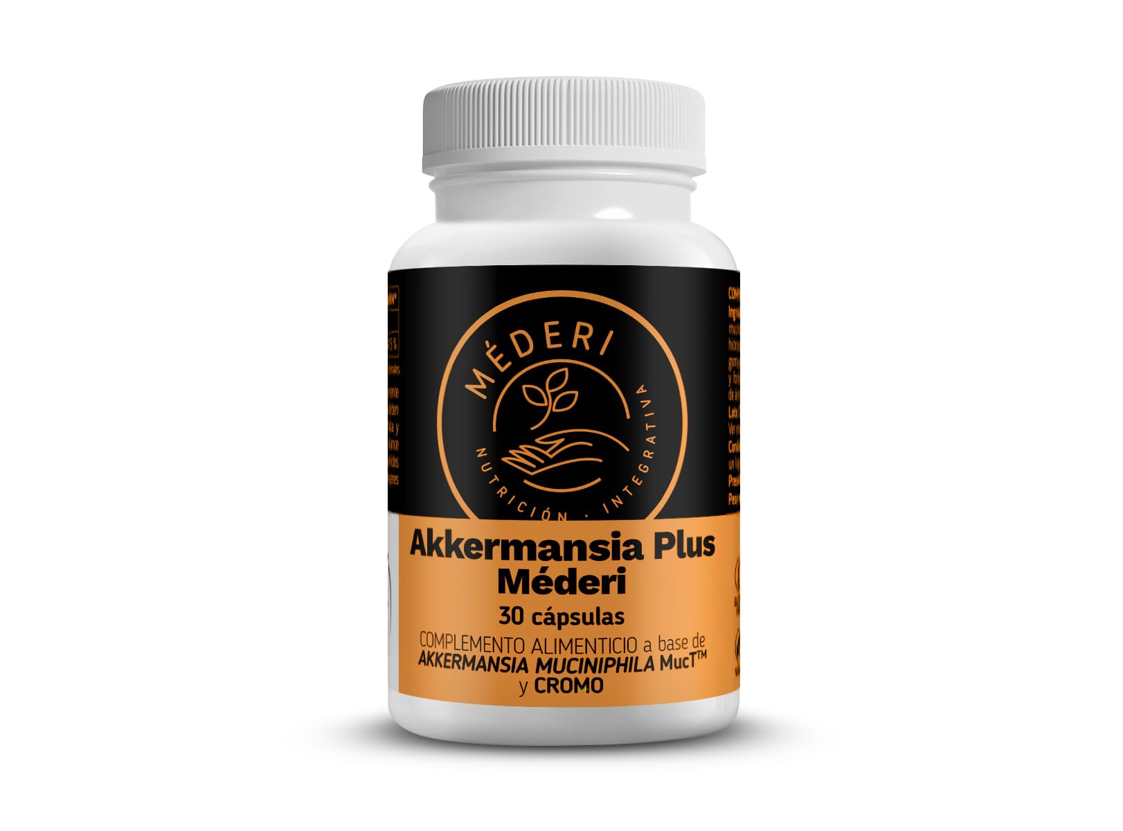 Akkermansia Plus Méderi 30 cápsulas probiótico avanzado para salud intestinal y metabólica refuerza la microbiota y la barrera intestinal