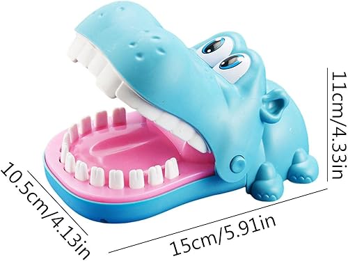 Miniatura 7 de Juego de morder los dedos, juguete de dedo de hipopótamo, juego interactivo de reacción de mano para niños, juegos divertidos de dientes para