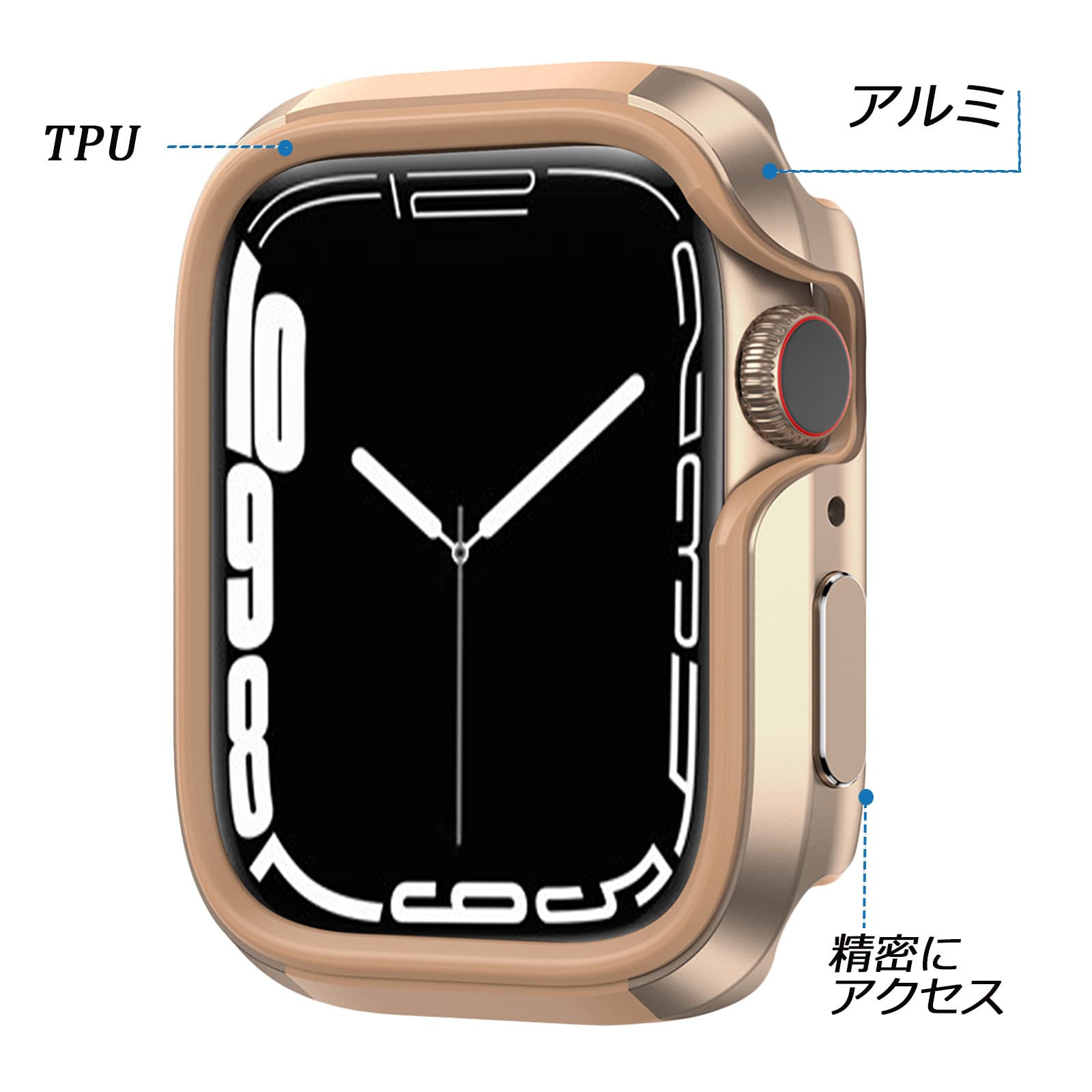 Amazon.co.jp: NINKI対応Apple Watch 41mmケース【Series9/8/7に対応  