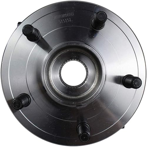 Miniatura 6 de Autoround 515151 Buje de rueda delantera y conjunto de rodamiento para Dodge Ram 1500 2012-2018, Ram 1500 Classic 2019-2022, 5 lengüetas con ABS