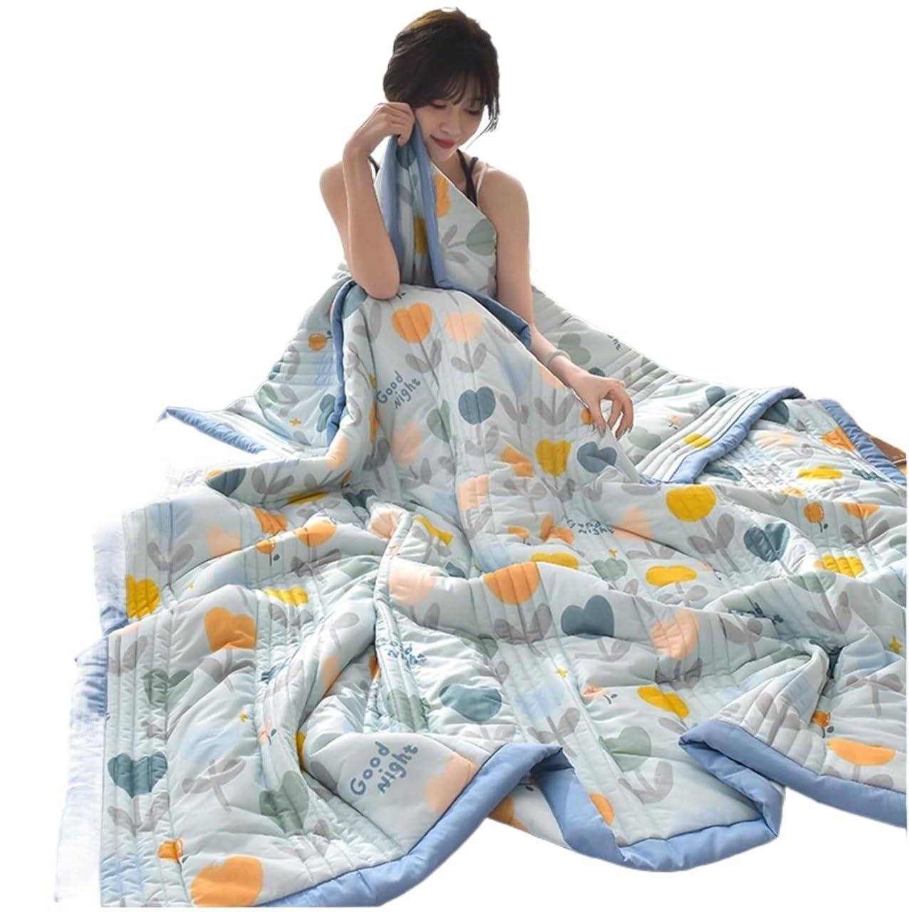 ETUELNOPT Cooling King Duvet for Summer， Summer Cool Sleep. Blanket Multicolor Multiple Sizes(G,180x200cm)