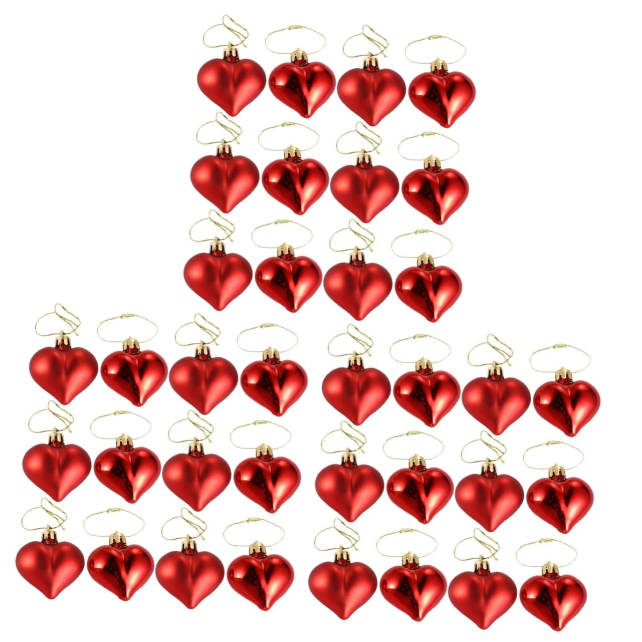 PRETYZOOM 108pièces Décorations Forme De Cœur pour Mariage Et Saint-Valentin Ornements pour Fête Et Décoration Intérieur