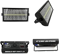 Bară de iluminat profesională HYUDJ 200W LED strobe și wash, RGBW 4în1, 48 zone, alb 8000K, cu control DMX pentru evenimente DJ 2
