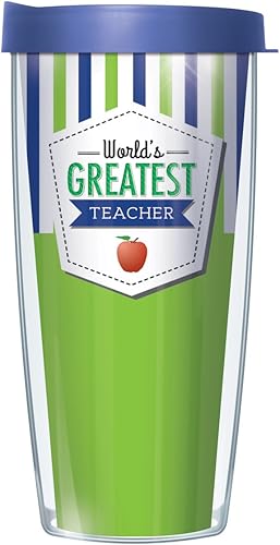 Miniatura 3 de Signature Tumblers World's Greatest No. 1 Gramps Wrap on Blue Flannel Taza de viaje de doble pared de 16 onzas con tapa negra Easy Sip