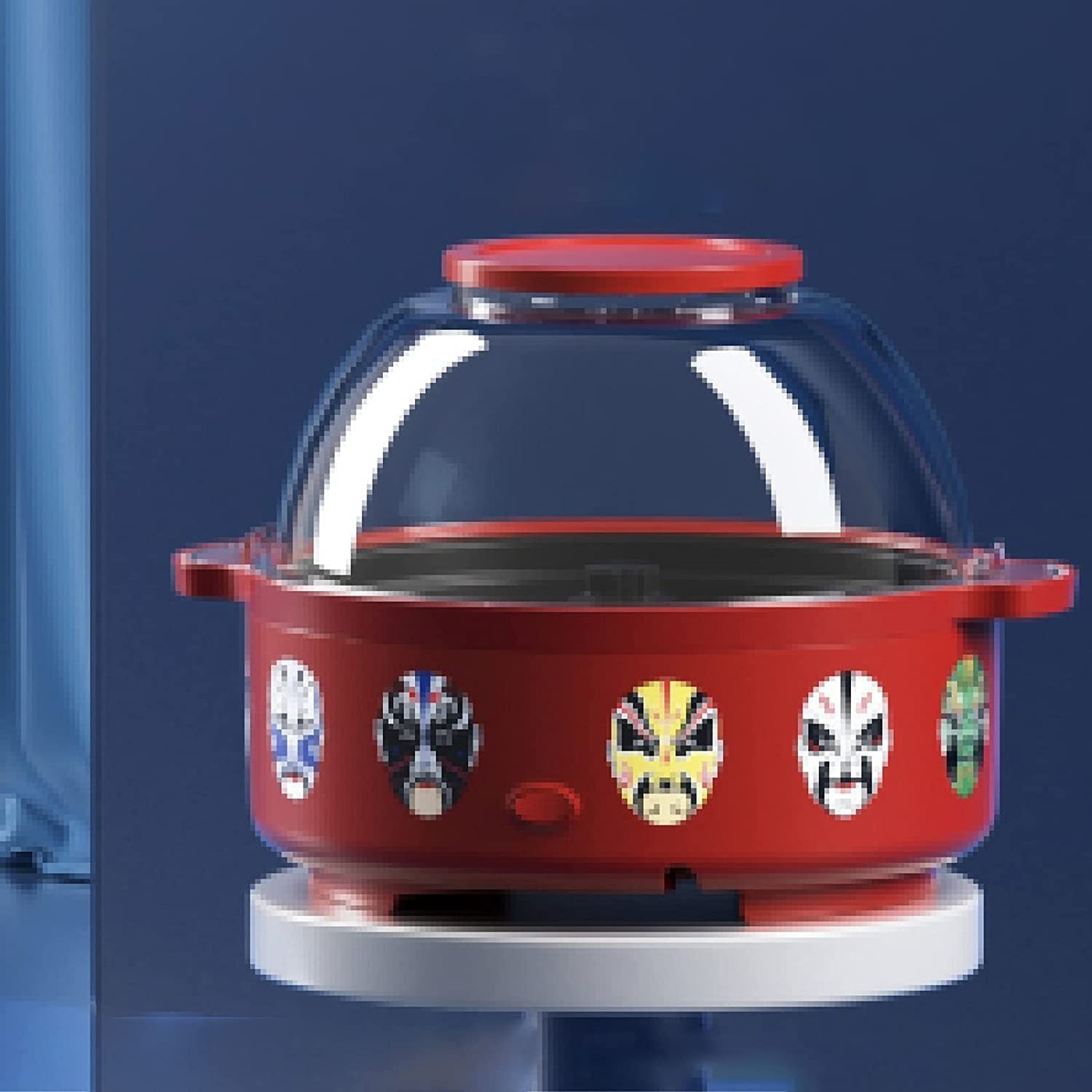 Mini Macchina per Popcorn, Macchina per Popcorn ad Aria Calda Senza Grassi per Uso Domestico/Senza Olio, Festa di Compleanno con Piastra Antiaderente Automatica