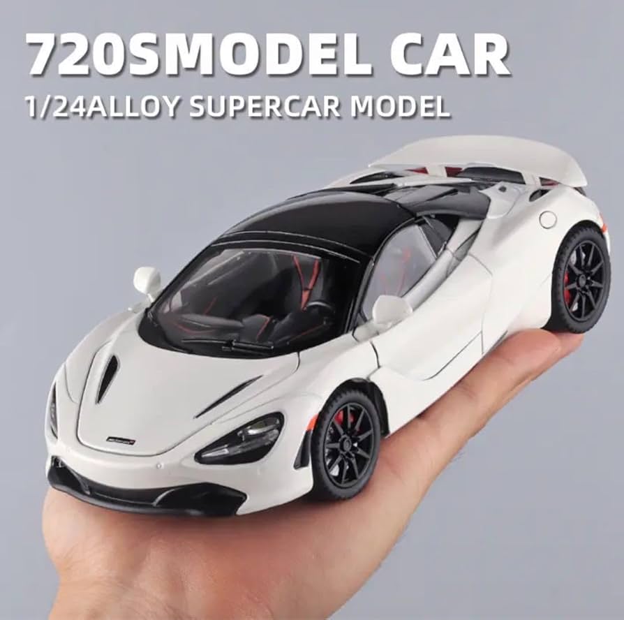 1/24 マクラーレン McLaren 720S ホワイト 白 ミニカー Amazon.co.jp: Pink Slips 1:24 W6 McLaren 720S ダイキャスト