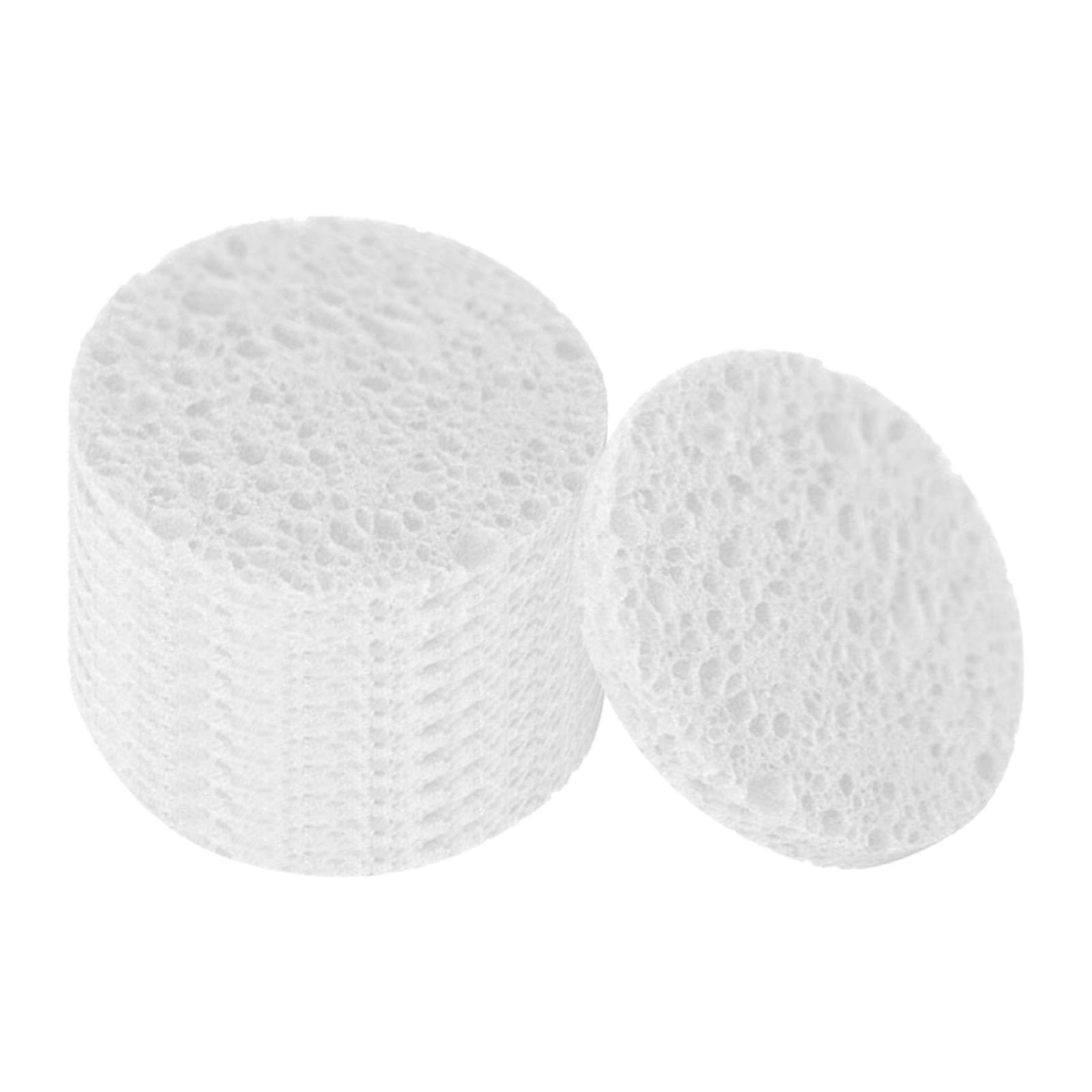 ALCXAZS Stunning Artworks With Compressed Wood Pulp Sponges Kids Will Enjoy Designing Vibrant Textured Paintings With These Sheets DIY Craft Foam Texture , White , Round 7cm