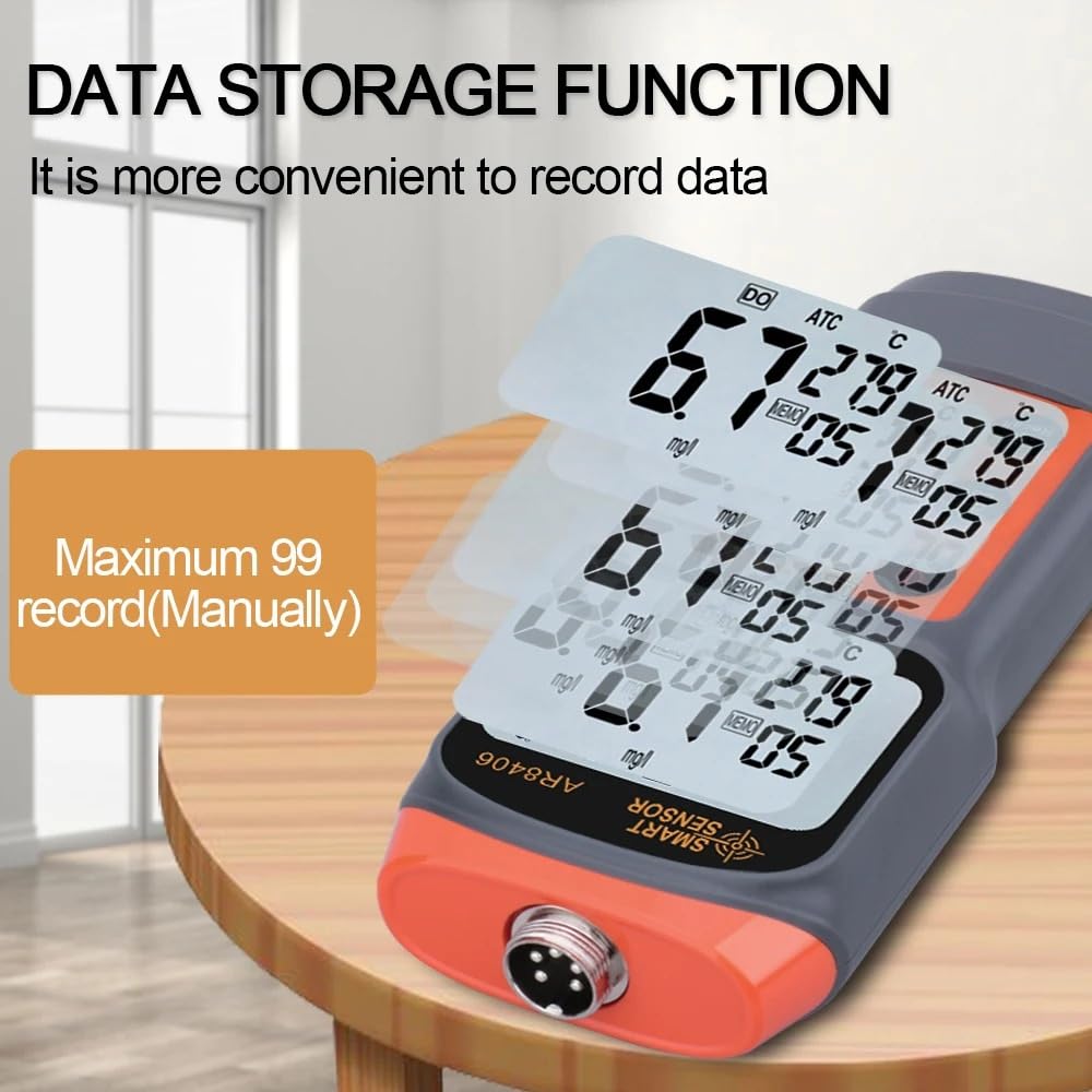 Medidor Digital de oxígeno disuelto Probador de Calidad del Agua DO Tester 0-30 MG/L Rango de medición Detector de Contenido de oxígeno