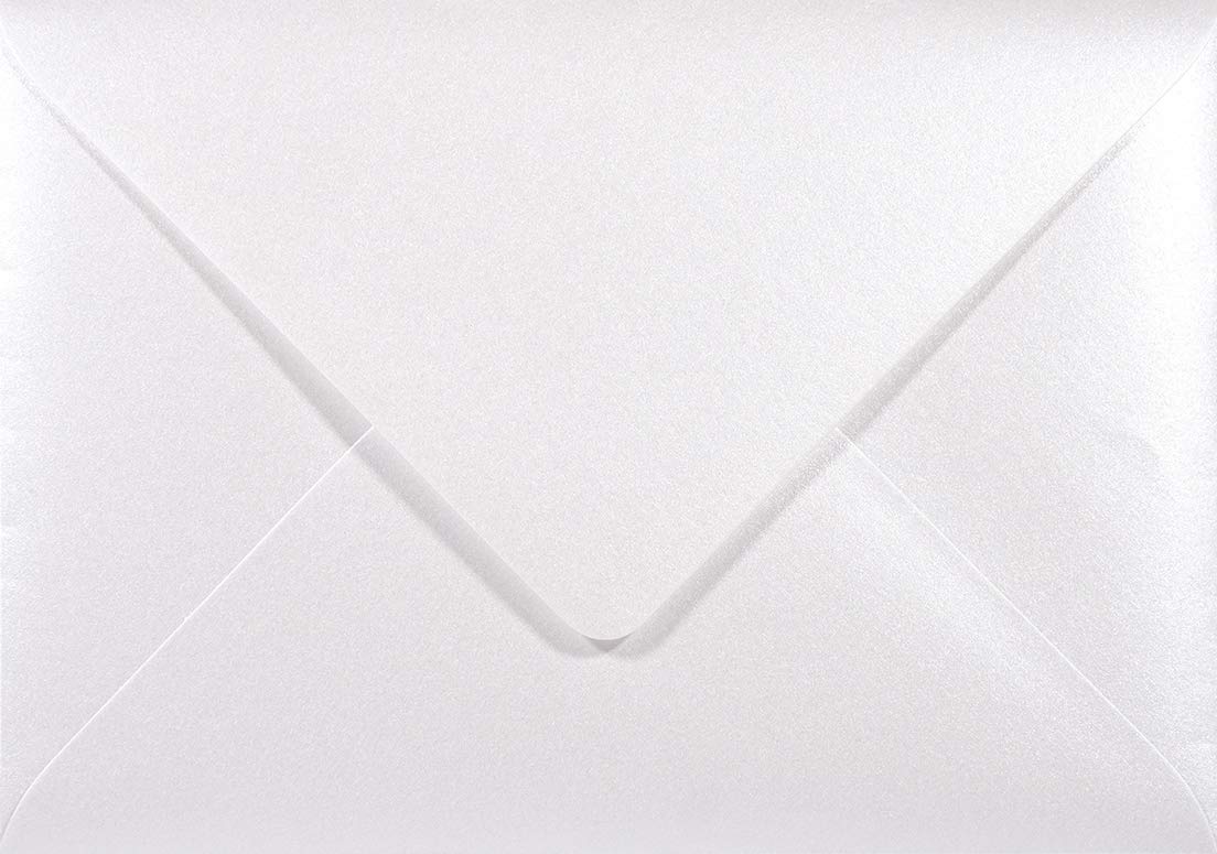 Netuno 100 sobres blancos nacarados DIN B6 125x175mm 120g Majestic Marble White engomado solapa puntiaguda sin ventana sobres perlados para invitaciones boda Navidad cumpleanos tarjetas cartas dinero