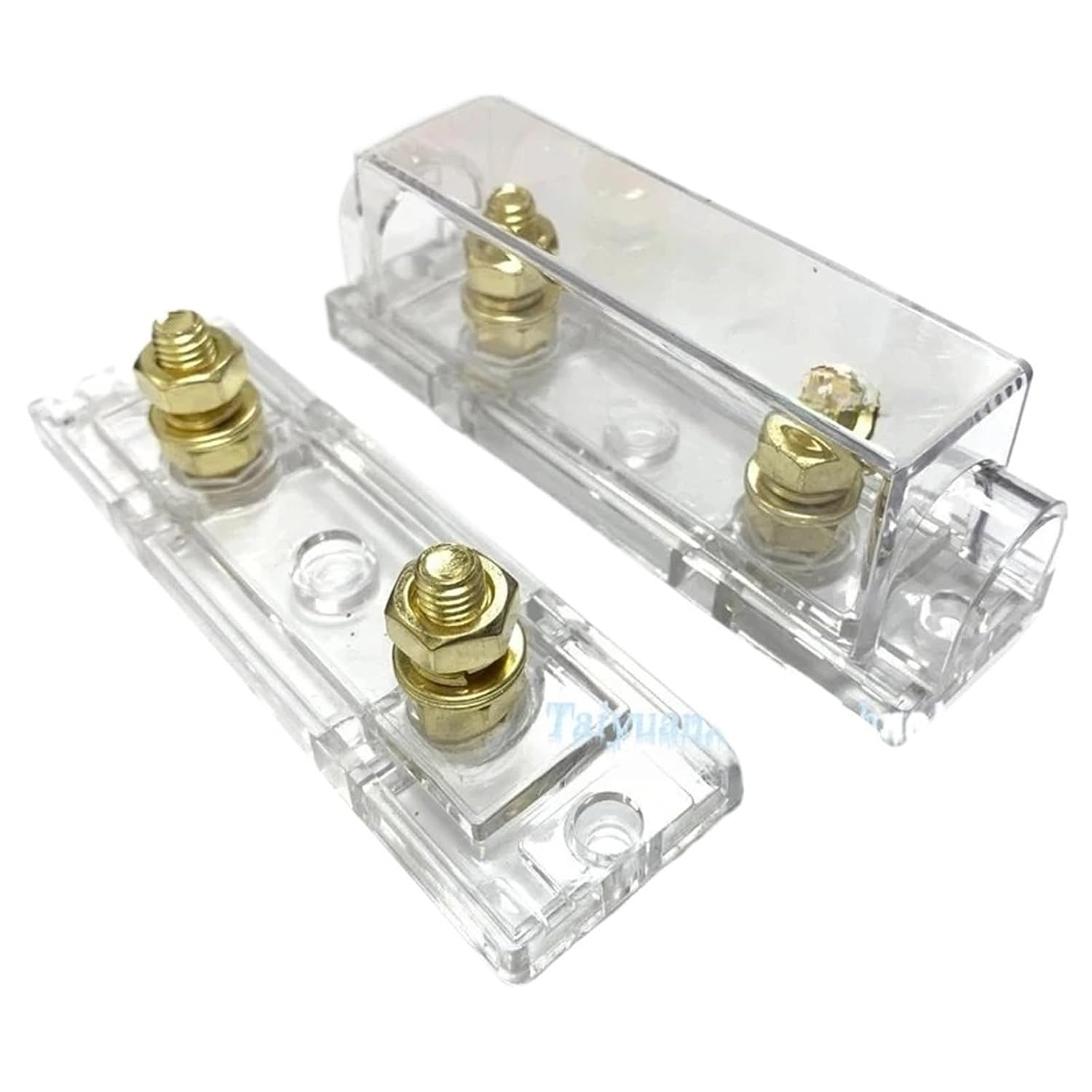 1PCS ANL Fuse Holder Auto Insurance Bolt-on Fuse Automotive Socket Transparent Box 40A 60A 80A 100A 200A 250A 300A Fuses AMP(Transparent Holder,200A_A Holder and A Fuse)
