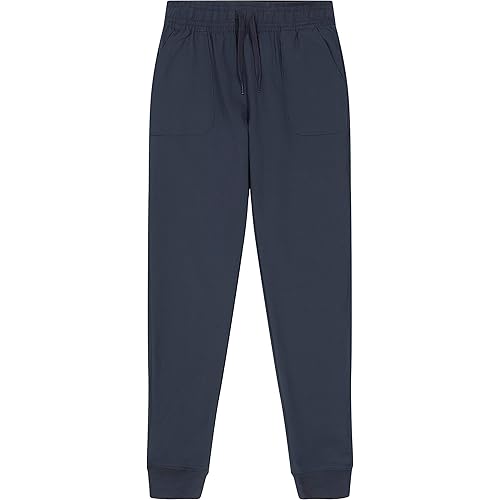 Nautica Girls School Uniform Jogger Pants, Stretch Performance Fabric, Elastic Waistand with Drawstring Closure