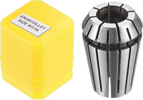 uxcell ER20 - Collar de resorte, portabrocas de 716 pulgadas para máquina de grabado CNC, herramienta de fresado