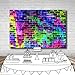 Dephoto 10x8 FT Colorful Brick Wall Backdrop 80s 90s Music Graffiti Brick Wall Themed Background Vinyl Hiphop Disco Music for Birthday Party Portrait Studio Props Photography Backdrops Decorations