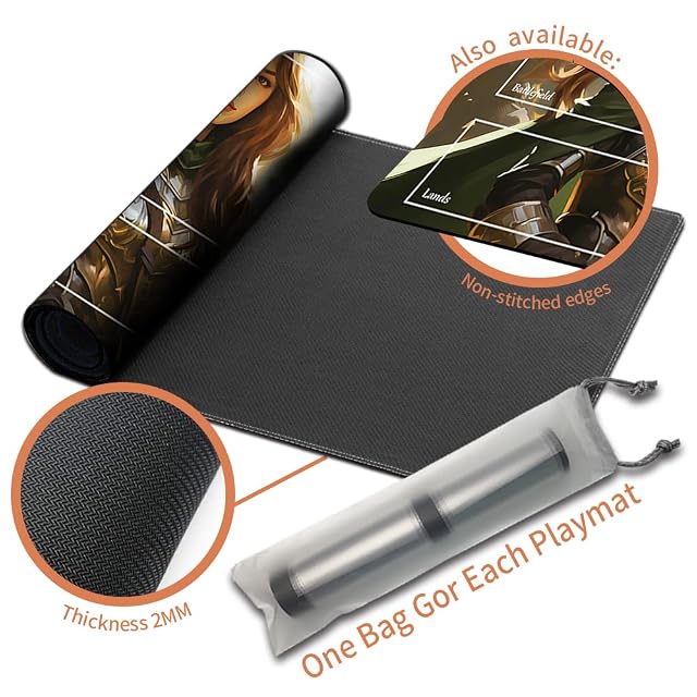 Foto 4 de 5 de Juego de mesa MTG Playmat + bolsa impermeable gratis, bordes cosidos
