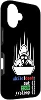 Vista 3 de Hacker Food Coder Sleep Programmer Coding Gift Case for iPhone 16