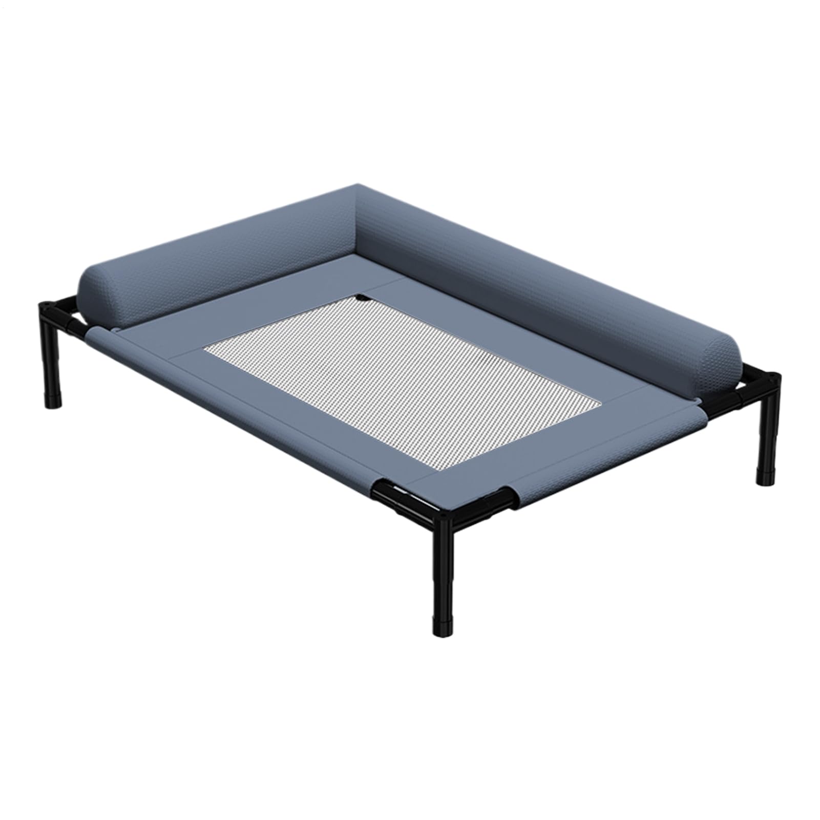 Lit surélevé pour chien, tapis rafraîchissant pour chiot, meubles légers et lavables pour animaux de compagnie avec oreiller et maille respirante pour extérieur, intérieur, camping, terrasse