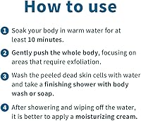 Vista 3 de Toalla exfoliante de baño amarillo, 10 piezas, manopla exfoliante asiática coreana, guante de ducha, eliminación de células secas de piel muerta