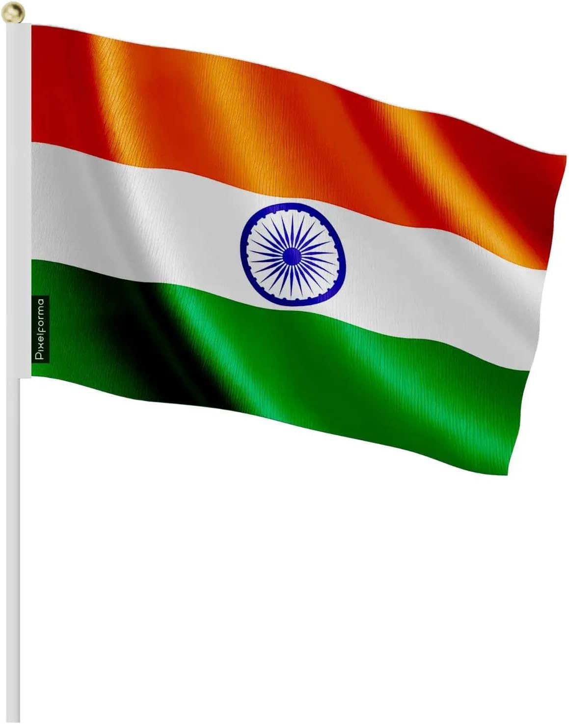 Official Mini Flag of India in Various Sizes 50 Pieces 20 x 30 cm