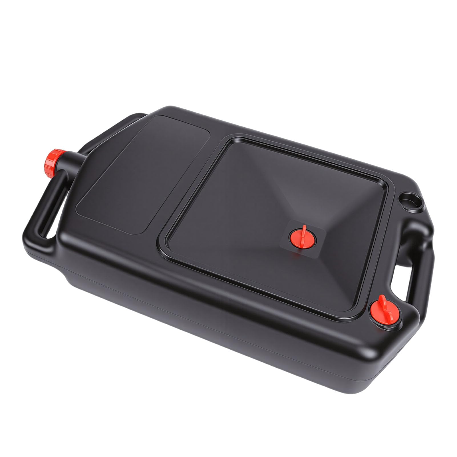 Jiawu Contenedor de Drenaje de Aceite de 12 litros, Bandeja de Drenaje de Aceite Automotriz de Perfil bajo con Asa para Vehículos Todo Terreno, Camiones, Motocicletas, Boquilla de Fácil Vertido,