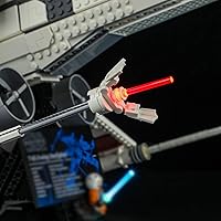 Vista 8 de Kit de iluminación LED Briksmax para LEGO-75355 X-Wing Starfighter – Compatible con modelo de bloques de construcción Lego Star Wars – no incluye