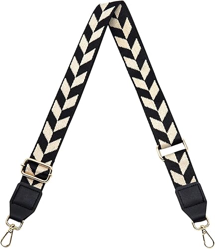 S&loyoe Correas de repuesto para bolso, correa ajustable para bolsa cruzada, correas de guitarra anchas para bolsos de 1.5 pulgadas