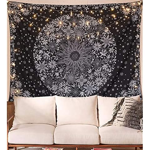 Neasow Bohemian Floral Tapestry Wall Hanging Cover