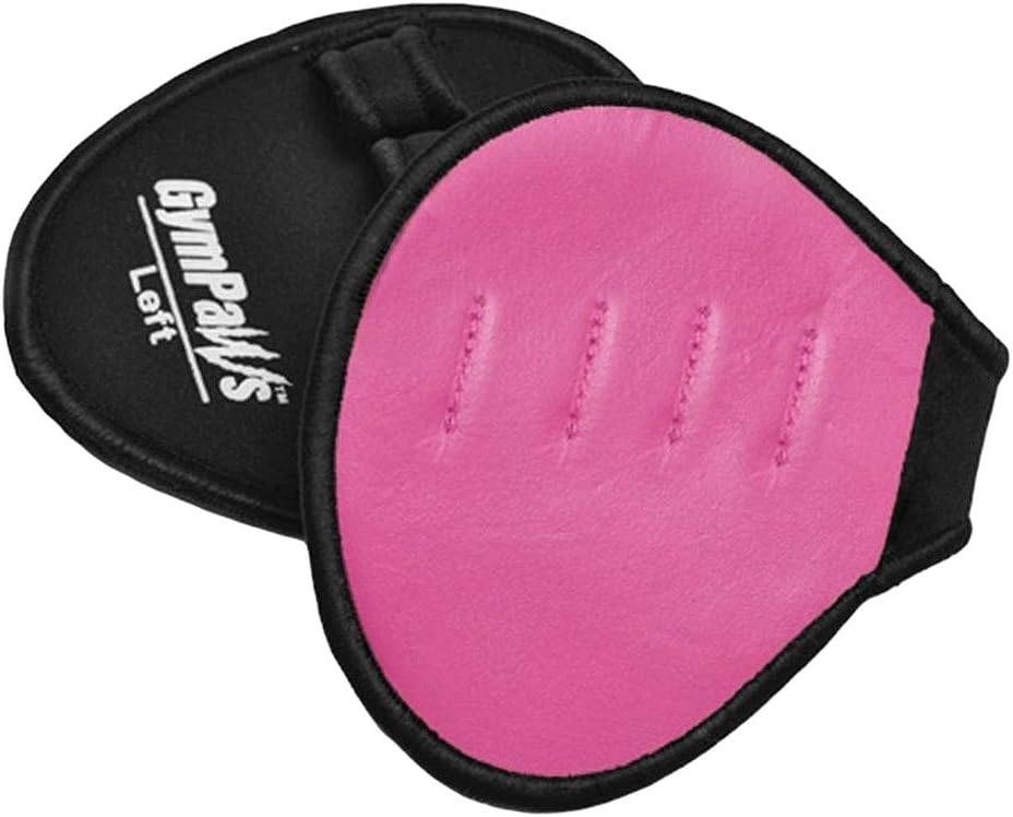 GymPaws Real Leather Hand Pad Workout Glove Alternative | Hygienic n' Washable | Slightly Padded Palm w 4 Finger Loop SweatProof Back | Mens | Womens