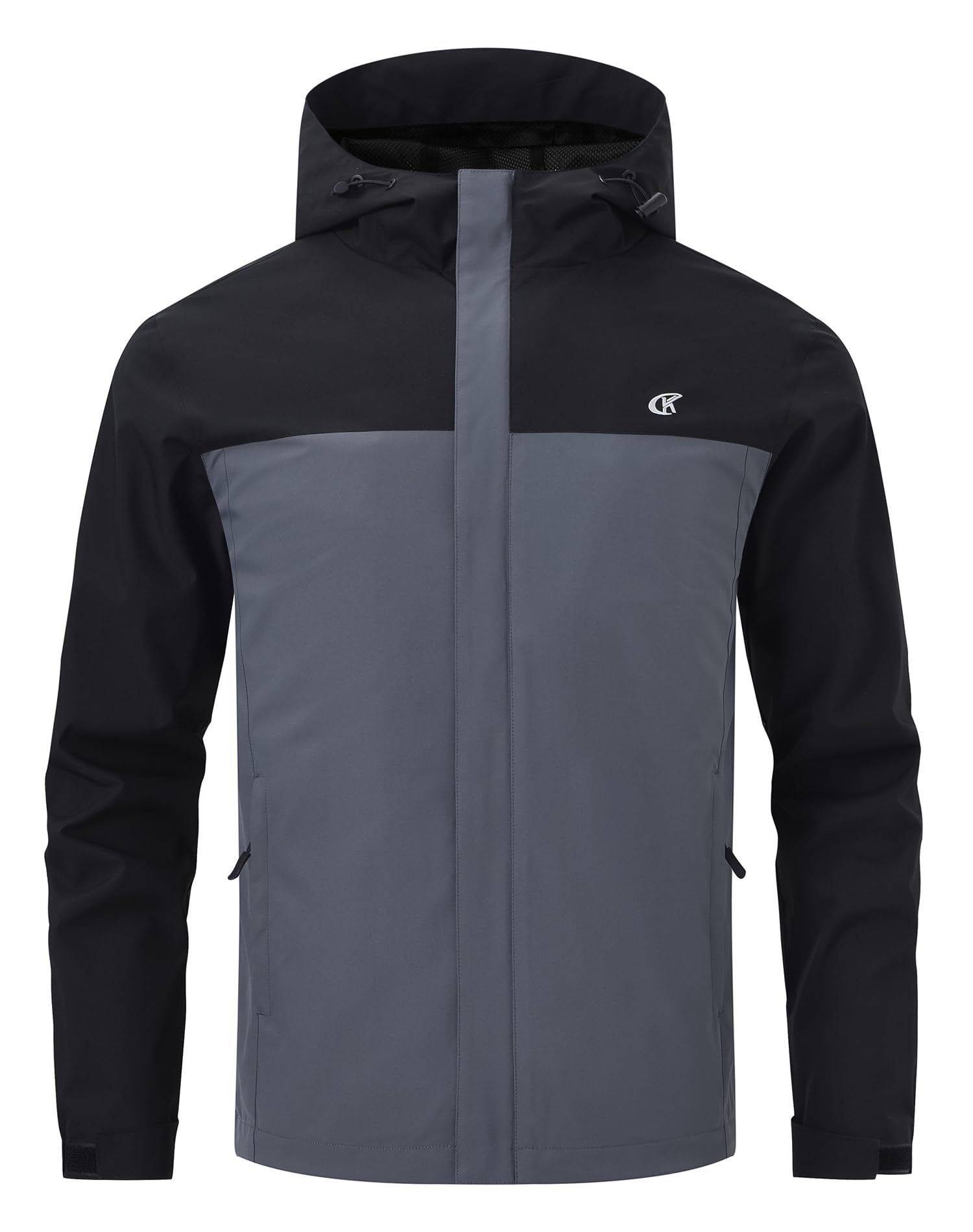 Huayuzh Jacke Herren Softshelljacke Wasserdichte Atmungsaktiv Winddichte Regenjacke Leichte mit Kapuze Laufen Wandern
