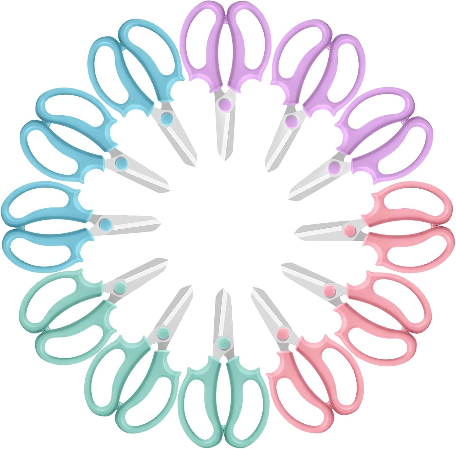 12PCS Flower Scissors, Premium Stainless Steel Garden Scissors