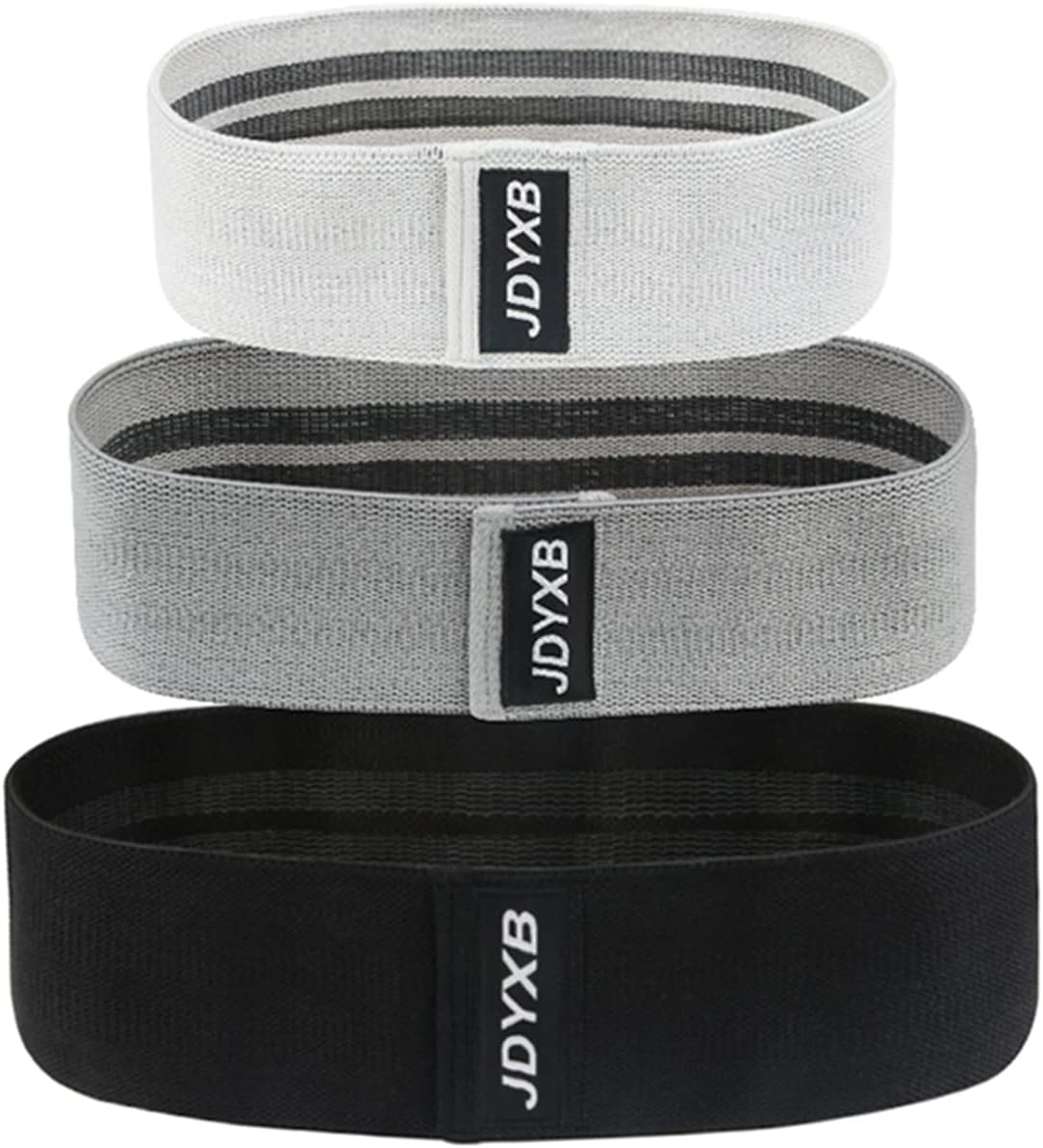 Resistance Bands Loop Exercise Bands for Legs and Butt, Set of 3 Fabric Non-Slip Hip Booty Bands Glute Resistance Workout Bands for Gym Sports Yoga for Men and Women