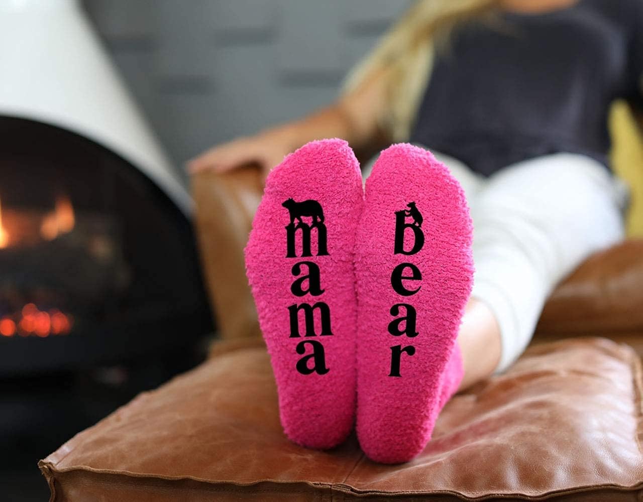Humor Us Home Goods Funny Socks for Women - Pink Fuzzy Socks in Cupcake Packaging - Novelty Socks for Her - Cute Birthday Gifts for Women : Clothing, Shoes & Jewelry